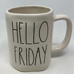 Rae Dunn Cream Mug - Hello Friday